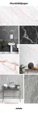 A graphic wallpaper can transform a bathroom in an instant. Create A Stunning Feature Bathroom Wall With Marble Effect Wallpaper These Small Bathroom Ideas Marble Effect Wallpaper Marble Wallpaper Marble Bathroom Decor