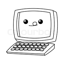 Desk Computer With Keyboard Cute Stock Vector Colourbox Great news!!!you're in the right place for if you're still in two minds about cartoon keyboard and are thinking about choosing a similar product. desk computer with keyboard cute
