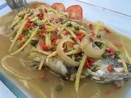 Siakap stim lemon, menu favourite che nom sekeluarga….menu ni mudah resepi siakap sweet sour ala thai special bahan cincang halus: Warisan Ayah 3q Siakap Stim Halia Explorasa