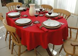 Spun Poly Cotton Blend Oval Tablecloth 52 X 70 Oval Tablecloth Spun Poly Perfect For The Holidays Oval Tablecloth Table Cloth Red Table Linens