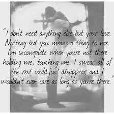 Words On Canvas A M Ream On Instagram I Don T Need Anything Else But Your Love Nothing But You Means A Thing To Me I M Incomplete When You Re Not There H