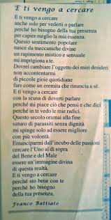 Franco battiato fisiognomica e ti vengo a cercare. E Ti Vengo A Cercare Franco Battiato Citazioni Parole Profonde Citazioni Italiane