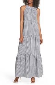 Black And White Gingham Maxi Dress Gingham Check Maxi Dress Main Color Black White Dresses Maxi Dress Maxi Dress Online