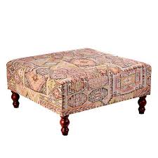 Kilim fabric coffee table ottoman fully assembled & ready to use perfect as coffee table or additional seating in all kinds of interiors. Kilim Ottoman Kirklands