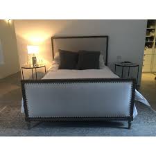 Build with ferguson hudson valley lighting julien sconce vs. Restoration Hardware Maison Panel Fabric Queen Bed Aptdeco