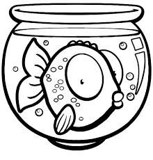 Fish bowl coloring drawing free wallpaper anggela book for. Big Eyed Fish In Fish Bowl Coloring Page Download Print Online Coloring Pages For Free Color Nimbus