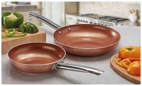 Cooks Professional Copper Cer Copper Ceramic Cookware Cooks Professional Copper Ceramic Cookware In 2020 Ceramic Cookware Ceramic Cookware Set Pan Set