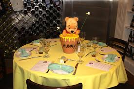Cute Centerpiece Pots Look Easy To Make Stuffed Animals For Center Of Pot As A Gift To Tasha Disney Baby Shower Baby Bear Baby Shower Boy Baby Shower Themes