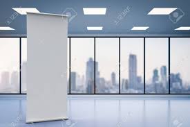 Your office background stock images are ready. 3d Rendering Empty Roll Up Banner With Office Background Stock Photo Picture And Royalty Free Image Image 88175920