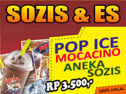 Banner Jual Sosis Dan Pop Ice Desain Banner Spanduk Sosis