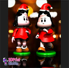 STL file MERRY CHRISTMAS - LITTLE LULU 🎄・3D print design to download・Cults