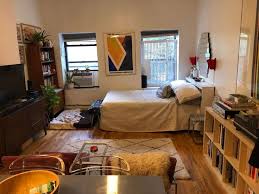 Of course, if you have a very large apartment (say for four people or more) or you are renting a house, the heat, electricity. My Girlfriend S Tiny Studio Apartment In Brooklyn She S Not On Reddit But I M Reall Tiny Studio Apartments Studio Apartment Living Small Apartment Living Room