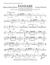 It's not difficult to learn how to read sheet music. Fanfare Snare Bass Drum By Jay Dawson Digital Sheet Music For Concert Band Download Print Hx 321143 Sheet Music Plus