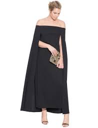 Studio Off The Shoulder Cape Gown Womens Plus Size Tops