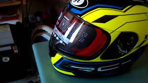 Full knock down pengait dagu : Helm Kyt Rc 7 Yellow Fluo Youtube