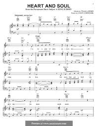 Other arrangements are available in your region. Heart And Soul By H Carmichael Sheet Music On Musicaneo