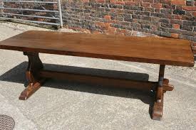 Antique Oak Trestle Table Tables 2m To 2 5m Tressel Dining Table Trestle Table Dining Table Chairs