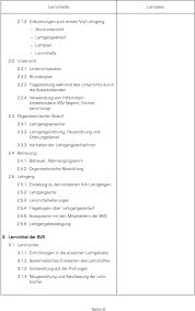 Am ende erhalten sie es in den formaten word und pdf. Stoffgliederungsplan F R Die Auszubildenden Im Ausbildungsberuf Pdf Kostenfreier Download