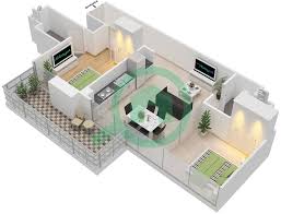 Search 65 apartments for rent with 1 bedroom in san pedro, california. Floor Plans For Type 2b Floor 2 16 18 31 2 Bedroom Apartments In Studio One Tower Bayut Dubai