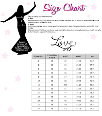 love 16 size chart