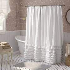 If minimalistic is your style, a pair of light white window bathroom curtain idea would match your mood. 20 Gorgeous Options For Bathroom Window Curtains