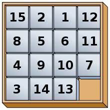 Push 4 to the left. 15 Puzzle Wikipedia