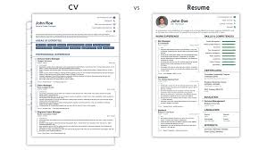 Find cv templates designed by hr professionals. Cv Vs Resume 5 Key Differences W Examples