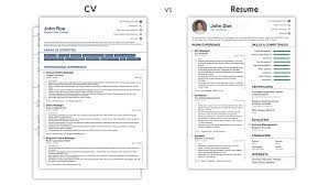 cv vs resume what are the differences