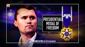 Trump to posthumously award Charlie Kirk the Presidential Medal of Freedom  DETAILS:  https://www.25newsnow.com/2025/09/11/trump-posthumously-award-charlie-kirk-presidential-medal-freedom/