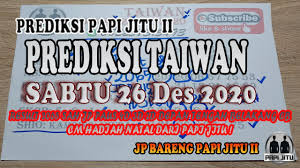 Prediksi Taiwan Sabtu 26 Desember 2020 Taiwan Jitu Youtube