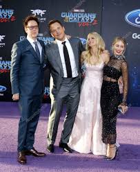 James gunn exes typically stay on good terms, and the director has spoken about how proud he is of his. James Gunn Chris Pratt Anna Faris And Jennifer Holland Stock Photo Spon Pratt Anna Chris James Ad Chris Pratt James Gunn Anna Faris