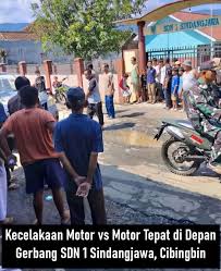 Lokasi kecelakaan maut di Jalan Raya Sindangjawa, Cibingbin, Kuningan