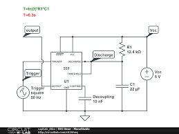Timer, op amp, and optoelectronic circuits & projects. 555 Timer Monostable Circuitlab