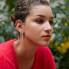 Amaranthus Diamond Key Ring Earring — Michelle Fantaci Fine Jewerlry