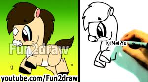 Pretty cartoon horse or pony drawing for beginners. Cute Baby Horse Drawing Easy Novocom Top