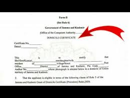 Income certificate is issued to those who are declared to fall below the poverty line with low annual income. Domicile Certificate Applicaton Form Youtube