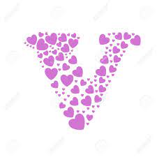 Find the perfect letter v heart stock photos and editorial news pictures from getty images. Alphabet V Of Hearts Vector Illustration Royalty Free Cliparts Vectors And Stock Illustration Image 34370793