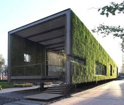 Steel And Glass And Grass Container Source Untracable Architektur Grune Architektur Haus Architektur