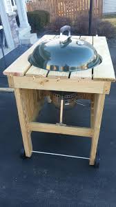 Weber Kettle Grill Custom Cart Build R Diy Weber Grill Table Diy Grill Table Grill Table