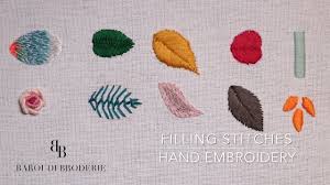 These four stitch categories create different effects on an embroidery project. Hand Embroidery For Beginners 10 Basic Filling Stitches Leaves Youtube