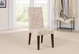 Dining chair slipcover can be machine washed Sure Fit Dining Chair Covers