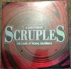 When you land on a square with the stars, you take a card from the top of the pile, then read and answer the. A Question Of Scruples The Game Of Moral Dilemmas 1999 Brand New This Or That Questions Card Games Moral Dilemma