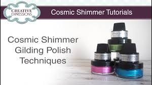 How To Use Metallic Gilding Polish Cosmic Shimmer Tutorials