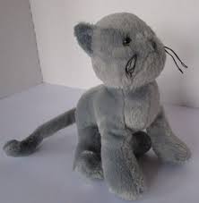 Webkinz Gray Charcoal Cat Plush No Code Hm 152 Ganz Kitty Kitten Stuffed Toy Ganz Cat Plush Webkinz Grey Cat Plush