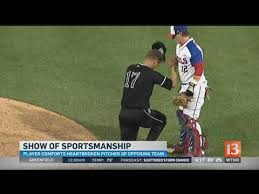 Mark harrison, your answer was revoked b/c even though you may not have intended it to me, it's sexist. True Sportsmanship Moment On Indianapolis Baseball Diamond Youtube