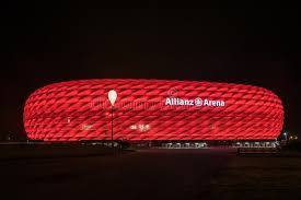 The original financial plan was designed for 25 years, now we've already paid off the stadium after only nine and a. Allianz Arena The Football Stadium Of Fc Bayern Illuminated In Red At Night Editorial Photography Image Of Editorial Inflated 100829247