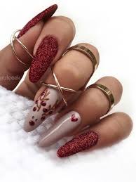 Most Beautiful And Attractive Red Christmas Nails 2019 Ladne