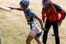 Could this be the worst tour de france crash the famous race has ever seen? Biking Wounded Capture Spirit Of Tour The Times