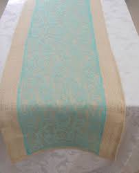 Burlap Table Runner With Aqua Lace Wedding Party Home Purple Wedding Centerpieces Burlap Table Runners Burlap