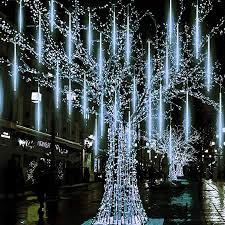 Twinkle Star Meteor Shower Rain Lights 30cm 8 Tubes 288 Led Icicle Snow Falling Christmas Lights Outdoor Outdoor Christmas Lights Christmas Lights Rain Lights